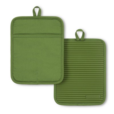 KitchenAid Ribbed Soft Silicone Pot Holder 2-Pack Set
