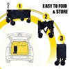 HTUTWOO Beach Collapsible Wagon Cart, Duty 350 lbs, Heavy Folding Utility Cart, Large Beach/Garden Cart for Outdoor Activities, Camping, Groceries - 3 of 4