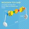 Impresa Wooden Baby Arch Toy Attachment Compatible with Baby Bjorn Bouncer, Honey Bee Design to Stimulate Motor Skills - 2 of 4