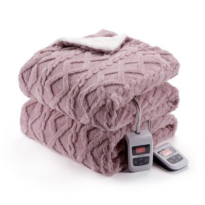 Heating Blanket, Thick Tufted Electric Blanket Throw with 6 Heating Levels and 20 Time Settings, Machine Washable - 1 of 4