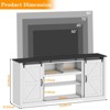 70" Farmhouse TV Stand with Power Outlets for Televisions Up to 80 Inch TV - 2 of 4