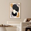 Art Remedy Milk Butterscotch and Dark Chocolate Brown Earthy Abstract Wall Art Framed - 2 of 4