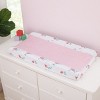 NoJo Disney Ariel Watercolor Wishes Pink, White, and Aqua Super Soft Contoured Changing Pad Cover - 2 of 3