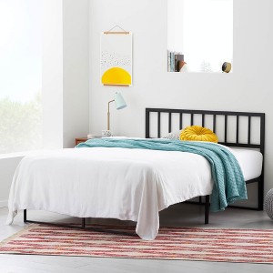 Vertical Panel Metal Headboard, Cal King, Black - 1 of 4