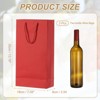 Unique Bargains Thick Kraft Paper Gold Edge Wine Gift Bags 13.7" x 7" x 3.5" 3 Pcs - 2 of 4
