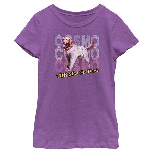 Girl's Guardians of the Galaxy Vol. 3 Cosmo the Space Dog T-Shirt - 1 of 4