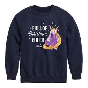 Boys' - Disney - Full Of Christmas Cheer Rapunzel Graphic Long Sleeve Fleece Sweatshirt - 1 of 4