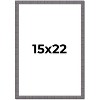 PosterPalooza | Textured Grey Picture Frame - UV Acrylic, Foam Board Backing, Hanging Hardware - 2 of 4
