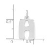 Black Bow Jewelry Sterling Silver, Kate Collection, Bubble Block Initial H Pendant - 4 of 4