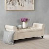 NicBex Modern 50" Storage Bench Wood Accent Stool with Button Tufted and Armrests for Bedroom and Living Room - 2 of 4