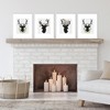 Big Dot of Happiness Rustic Reindeer - Unframed Holiday and Christmas Linen Paper Wall Art - Set of 4 - Artisms - 8 x 10 inches - 2 of 4