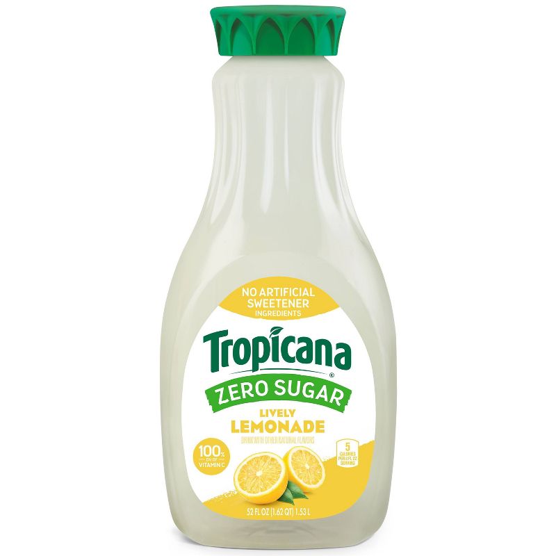 Tropicana Zero Sugar Lively Lemonade Drink - 52 fl oz, 3 of 4