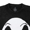 Seven Times Six Disney Men's Nightmare Before Christmas T-Shirt Jack Face Mineral Wash Tee Black - 3 of 4