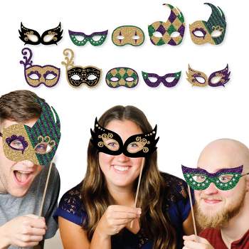 Big Dot of Happiness Masquerade - Mask Party Giant Circle Confetti - Party Decorations - Large Confetti 27 Count