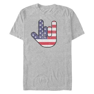 Men's Lost Gods Fourth of July American Love Sign T-Shirt - 1 of 3
