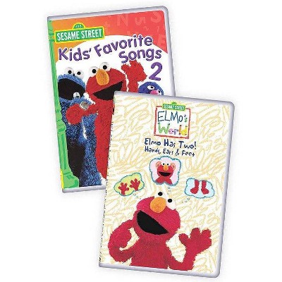 Elmo's World: Elmo Has Two! Hands, Ears & Feet / Kids' Favorite Songs 2 (DVD)(2018)