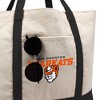Sam Houston State University Primary Logo Canvas Tote Bag With External Pocket, Reusable Shoulder Bag for Shopping, School, Beach - 2 of 4