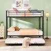 TiramisuBest Durable Metal Bunk Bed in Sleek Black - A Stylish and Reliable Choice - 2 of 4