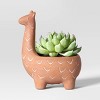 6" Wide Llama Outdoor  Earthenware Terracotta Planter Pot - Threshold™ - image 3 of 4
