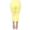 Women's Plus Size Capri Jeans - White Mark - 4 of 4
