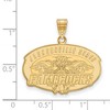 Black Bow Jewelry 14k Yellow Gold Jacksonville State Gamecocks NCAA Large Pendant - 2 of 3