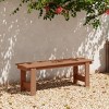 WestinTrends Ashore Outdoor HDPE 48" Modern Backless Patio Bench - 2 of 4