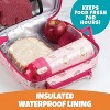 Bentology Insulated Lunch Box w Snack Pocket & Water Bottle Holder - Boys or Kids Lunchbox Tote Keeps Food Hotter or Colder Longer - Reusable Bag Fits - 2 of 3