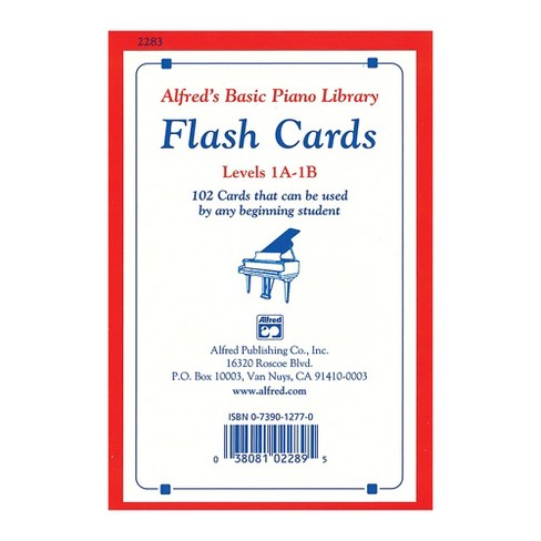 Alfreds Basic Piano Library Flash Cards Levels 1A-1B