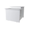 White Coffee Table with Open Storage - 2 of 4