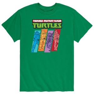 Men's - Teenage Mutant Ninja Turtles - Color Stripes Short Sleeve Graphic T-Shirt - 1 of 4