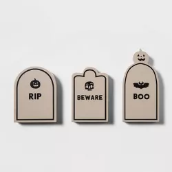 3pk Mini Gravestones Halloween Decorative Set - Hyde & EEK! Boutique™