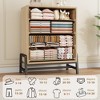 4 Dresser for Bedroom, 38.6" Tall Dresser, Tall Drawer with Storage Freestanding, Wooden Closet Storage Chest for Living Room, Bedroom, Entryway - 4 of 4