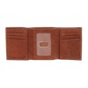 CTM Men's American Bison Leather RFID Trifold Wallet - 3 of 4