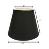 Vynxaria Empire Lampshades 8x14 Inches, Slant Black & White - 4 of 4