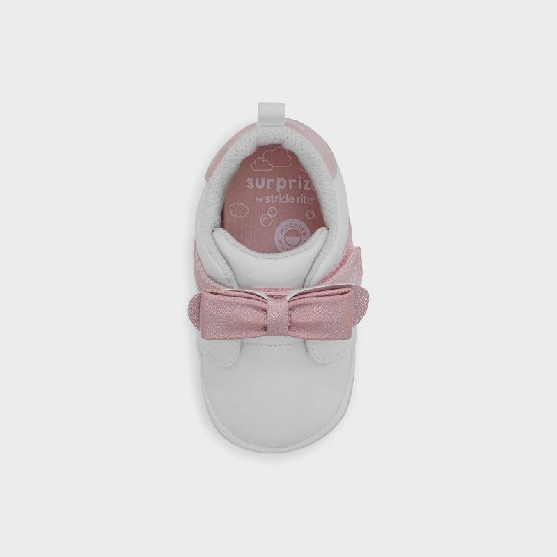 Surprize by Stride Rite Baby Girls&#39; Valentine Sneakers - White 6-12M, 3 of 5