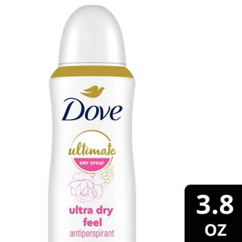 Dove Beauty Ultimate 72-Hour Ultra Dry Feel Dry Spray - Floral/Rose Scent - 3.8oz