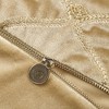 Kumasinova 22"/20"/18" Decorative Pillows for Bed,Hand-Beaded Velvet Couch Pillows with 100% Goose Feather Insert,Bed Pillows for Home Decor - 2 of 4