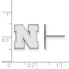 Black Bow Jewelry 14k White Gold Nebraska Cornhuskers NCAA Post Earrings - 2 of 3