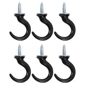 Unique Bargains Zinc Alloy Wall-Mounted Ceiling Hooks with Hardware for Hanging Plant - 1 of 4