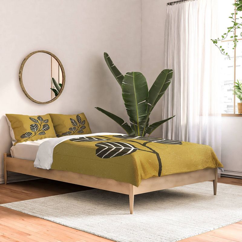 Eucalyptus Branch Ombre Cotton Comforter & Sham Set - Deny Designs, 3 of 8