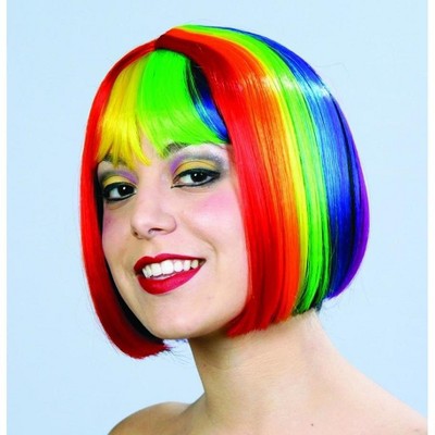 multi colored wigs cheap