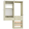 Besioet 50-In Closet System Set with Wood Drawers, Floating Vanity Desk Organizer - 3 of 3