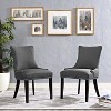 Modway Marquis Dining Side Chair Fabric Set of 2 Gray - 2 of 3