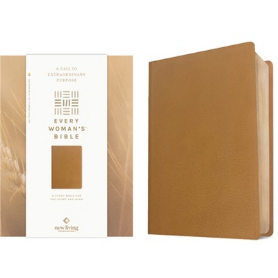NLT Every Woman's Bible, Filament Enabled (Genuine Leather, Camel, Red Letter) - by  Naomi Cramer Overton (Leather Bound)