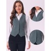 INSPIRE CHIC Women's V Neck Sleeveless Retro Waistcoat Vest - 2 of 4