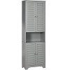ORRD Tall Bathroom Cabinet with Adjustable Shelves, 71.75" Narrow Storage Cabinet for Small Space, Gray Freestanding Organizer for Bathroom, Kitchen - 2 of 4