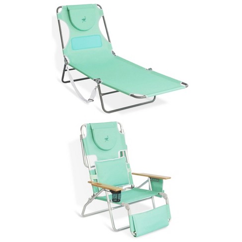 Ostrich chaise lounge folding on sale sunbathing poolside beach chair