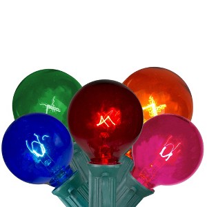 Northlight 10ct G40 Transparent Globe String Lights Multi-Color - 9' Green Wire - 1 of 3
