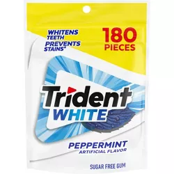 Trident White Peppermint Sugar-Free Gum - 180ct