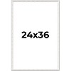 PosterPalooza | Textured White Picture Frame - UV Acrylic, Foam Board Backing, Hanging Hardware - 2 of 4